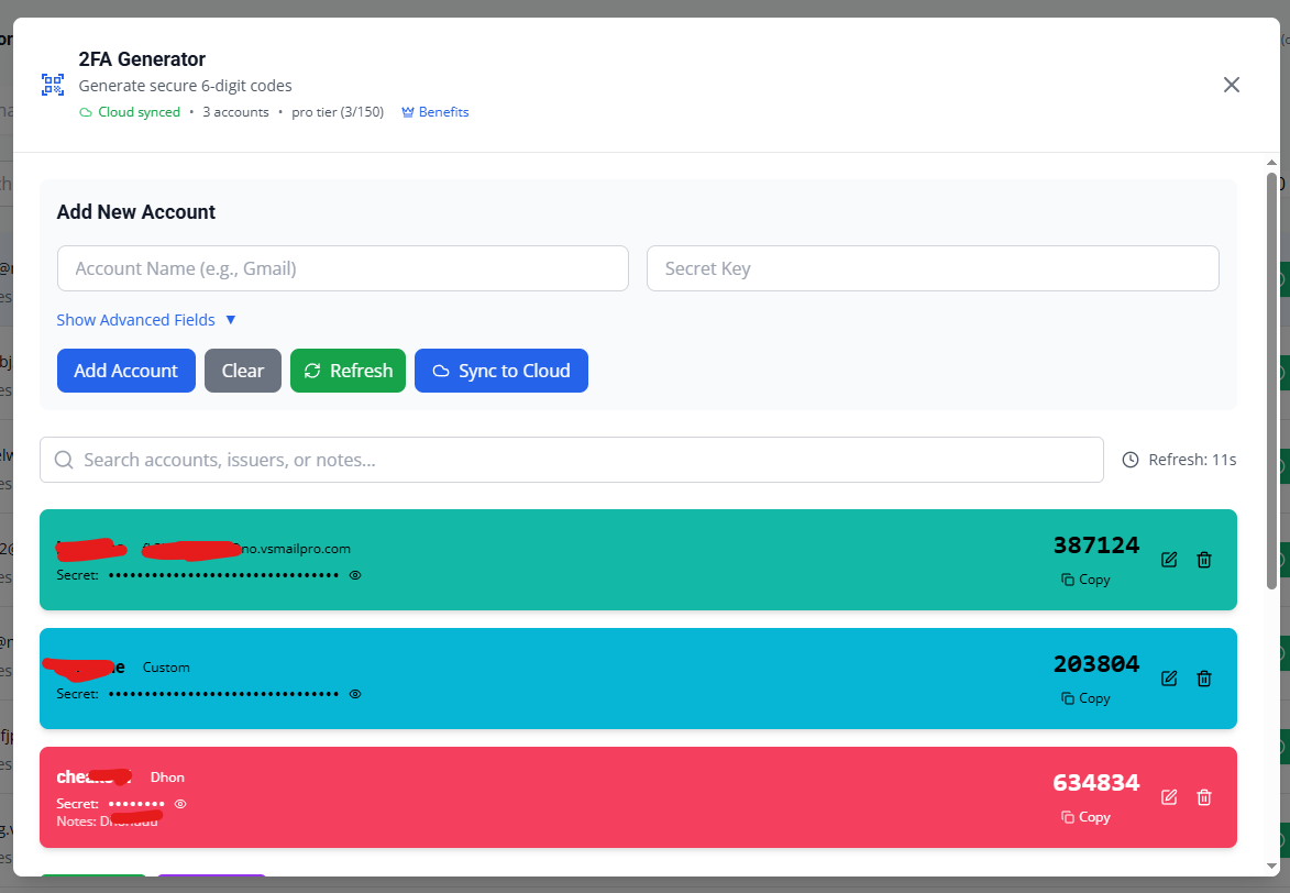 Cross-Device 2FA Synchronization Boomlify Cloud 2FA System