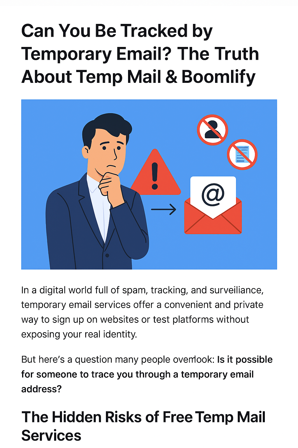 Can Temp Mail Be Traced? Discover Why Boomlify Is the Safest Anonymous Email Service